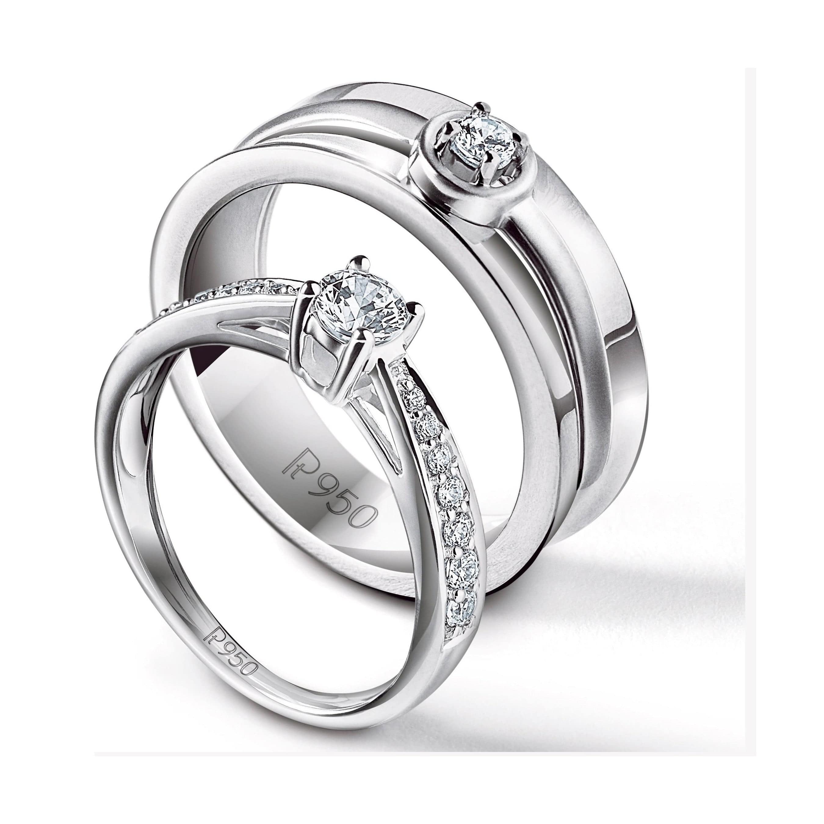 jewelove platinum couple rings with solitaires jl pt 624 both si ij 31127309222040